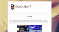 Desktop Screenshot of dedunaber.com